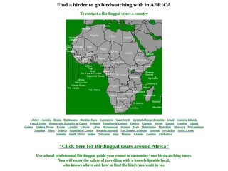 Find a birder to go birdwatching with in Africa