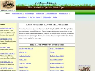 Recipes for Fish - fish recipes | Seafood Recipes - clams, oysters, lobster, crab, shrimp recipes