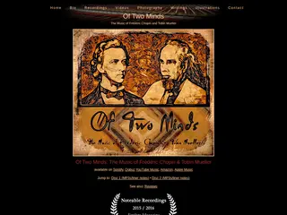 OF TWO MINDS, an Homage to Chopin | Tobin Mueller