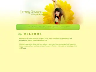 Burning Flowers - The Vespertine Fanlisting
