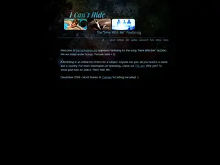 I Can't Hide - The "Here With Me" Fanlisting