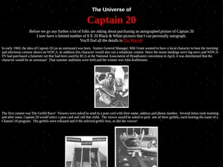 Captain 20 host on WDCA - TV, Channel 20 in Washington, DC