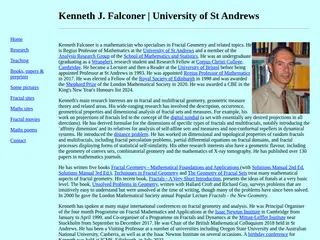 Kenneth Falconer | Mathematics | St Andrews