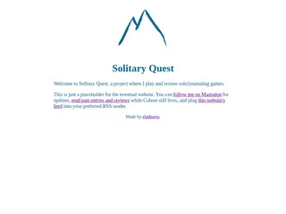 Home | Solitary Quest