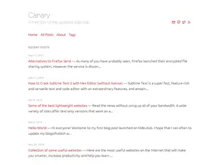 Canary - A member of the updated tilde.club.