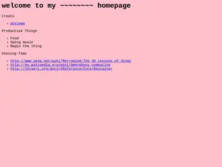 welcome to my ~ page