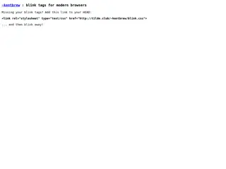 Blink tags for all!