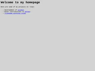 welcome to my ~ page