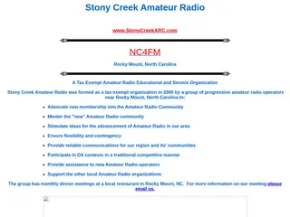 Stony Creek Amateur Radio  Rocky Mount, NC NC4FM