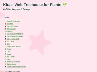 Web-Treehouse for Plants