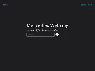Lieu — webring search engine