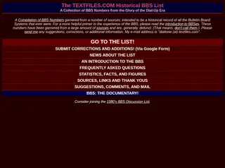 The TEXTFILES.COM BBS List