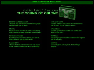 AUDIO.TEXTFILES.COM