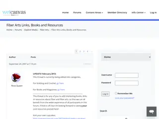 Fiber Arts Links, Books and Resources - WetCanvas: Online Living for Artists