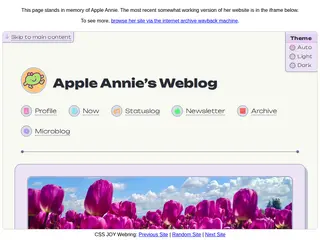 Apple Annie's Weblog | In Memoriam