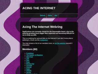 Acing The Internet Webring