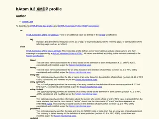 hAtom 0.2 XMDP profile