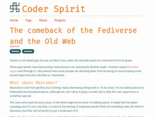 The comeback of the Fediverse and the Old Web