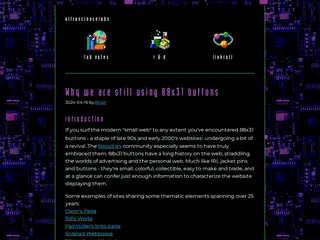 Why we are still using 88x31 buttons - ultrasciencelabs