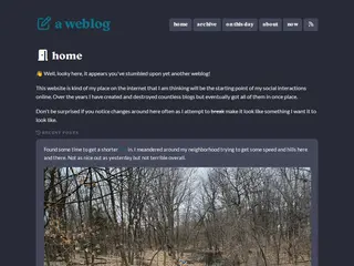 a weblog