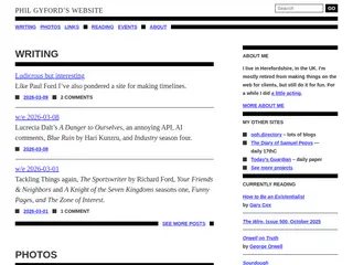 Phil Gyford’s website