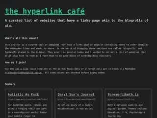 Hyperlink Cafe