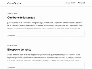 Gabo Scribe | Una bitácora sobre vida & cosas.