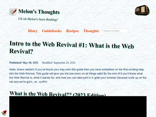 Intro to the Web Revival #1: What is the Web Revival? | Melon's Thoughts