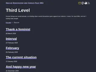 Third Level | Human beings are social animals, so shutting down social interactions goes against our instincts. I mean, for most folks, not me! I fucking hate people.