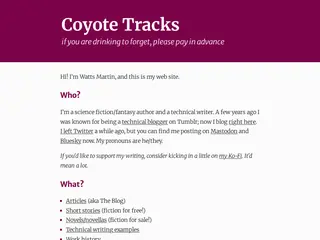 Coyote Tracks