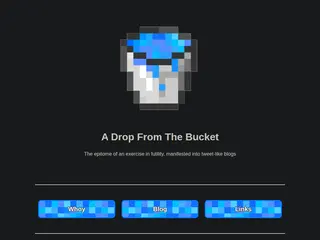 A Drop From The Bucket