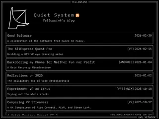 Quiet System - sink on uwu