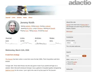 Adactio: Jeremy Keith