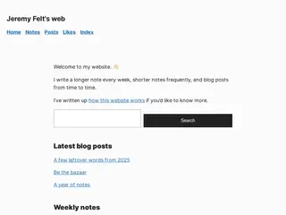 Jeremy Felt – Jeremy Felt's web