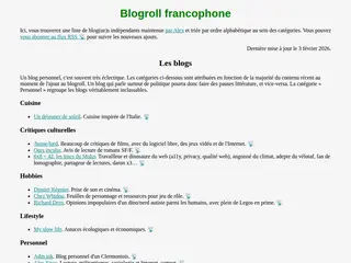 Blogroll francophone