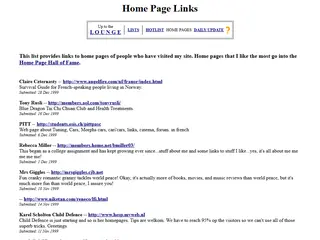 Home, Home on the Page...Home Pages