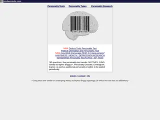 Personality Test Site