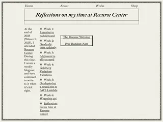 Reflections on my time at Recurse Center