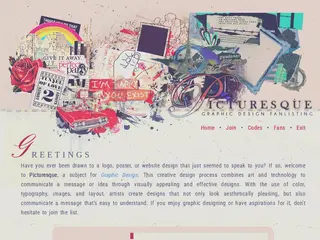 ⌜ picturesque. ⌟    ∗    the fanlisting for graphic design