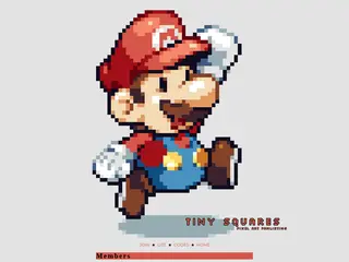 tiny squares || pixel art fanlisting