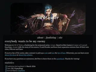 oil & water | a fanlisting for arcane