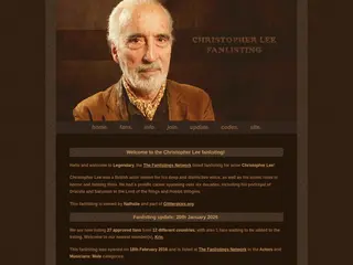 Legendary - the Christopher Lee fanlisting