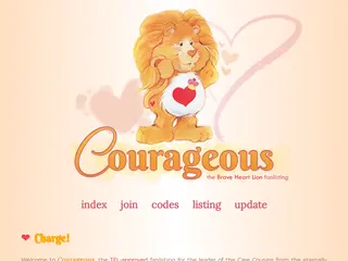 Courageous ~♡♔♡~ the Brave Heart Lion fanlisting!
