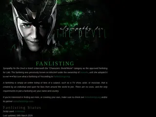 SYMPATHY FOR THE DEVIL       { LOKI OF ASGARD