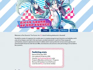 First Sound of the Future, the Vocaloid fanlisting