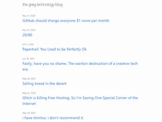 the greg technology blog