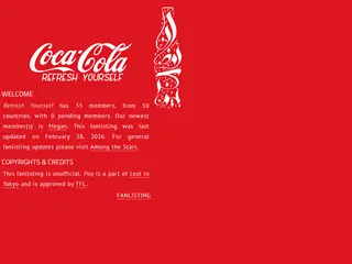 Refresh Yourself - The Coca-Cola Fanlisting