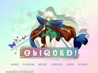 Cliqued! .:*:. a text clique site