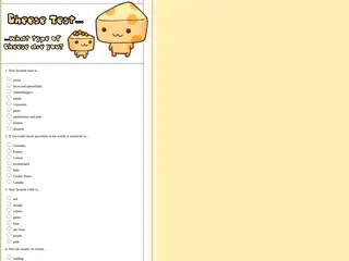 Cheese Test... what type of cheese are you?