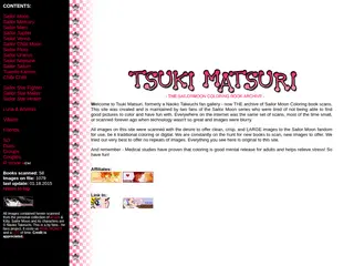 Tsuki Matsuri : THE Sailormoon Coloring book archive